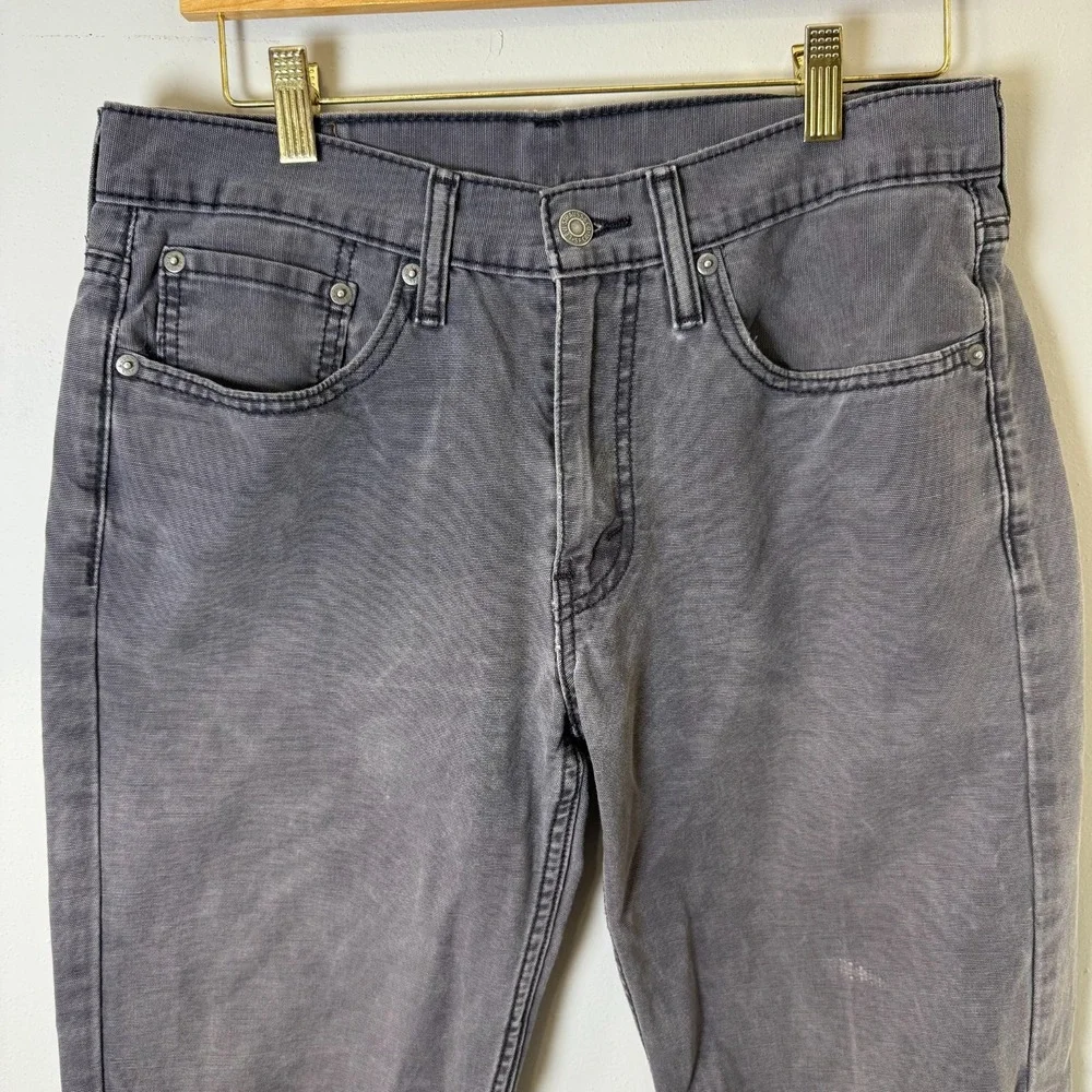 Levi's 514 Denim Jeans Men's 32 Courier Gray Button 5-Pockets Straight-Fit‎